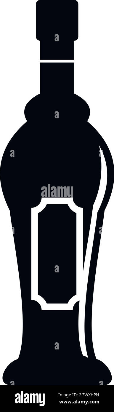Alcohol bottle icon, simple style Stock Vector Image & Art - Alamy