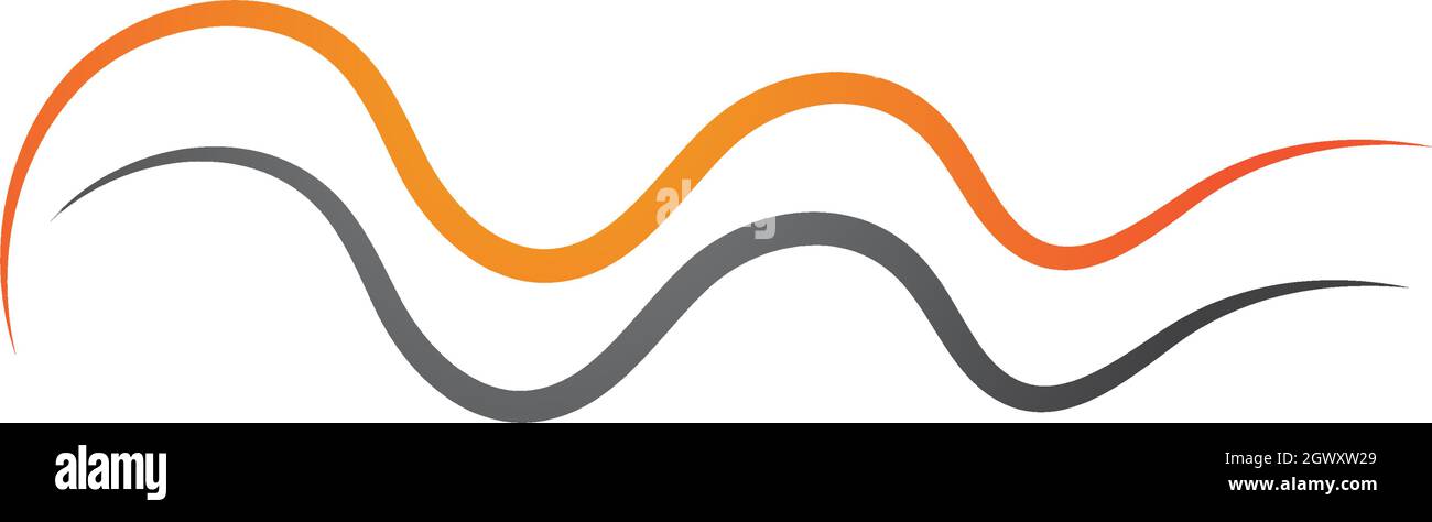 sound wave ilustration logo vector icon template Stock Vector