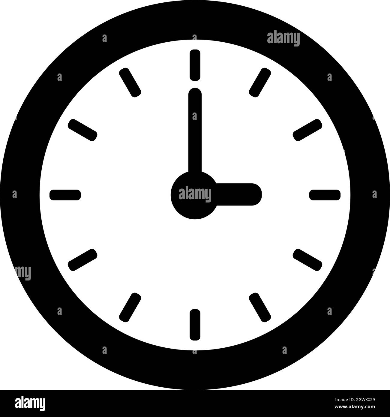 Clock icon, simple style Stock Vector Image & Art Alamy