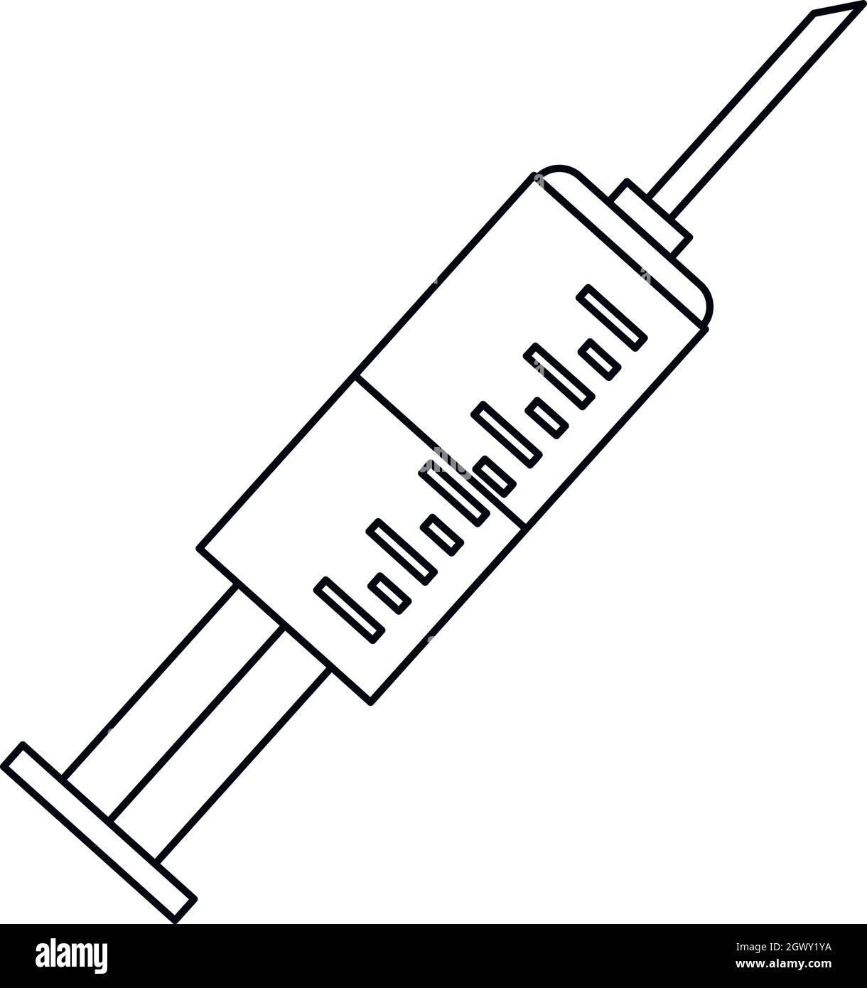 Injection symbol icon, outline style Stock Vector Image & Art Alamy