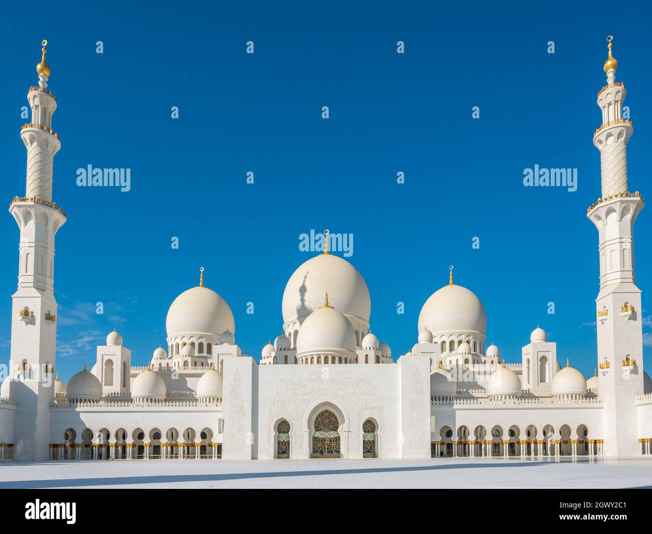 Grand Mosque in Abu Dhabi, UAE Stock Photo