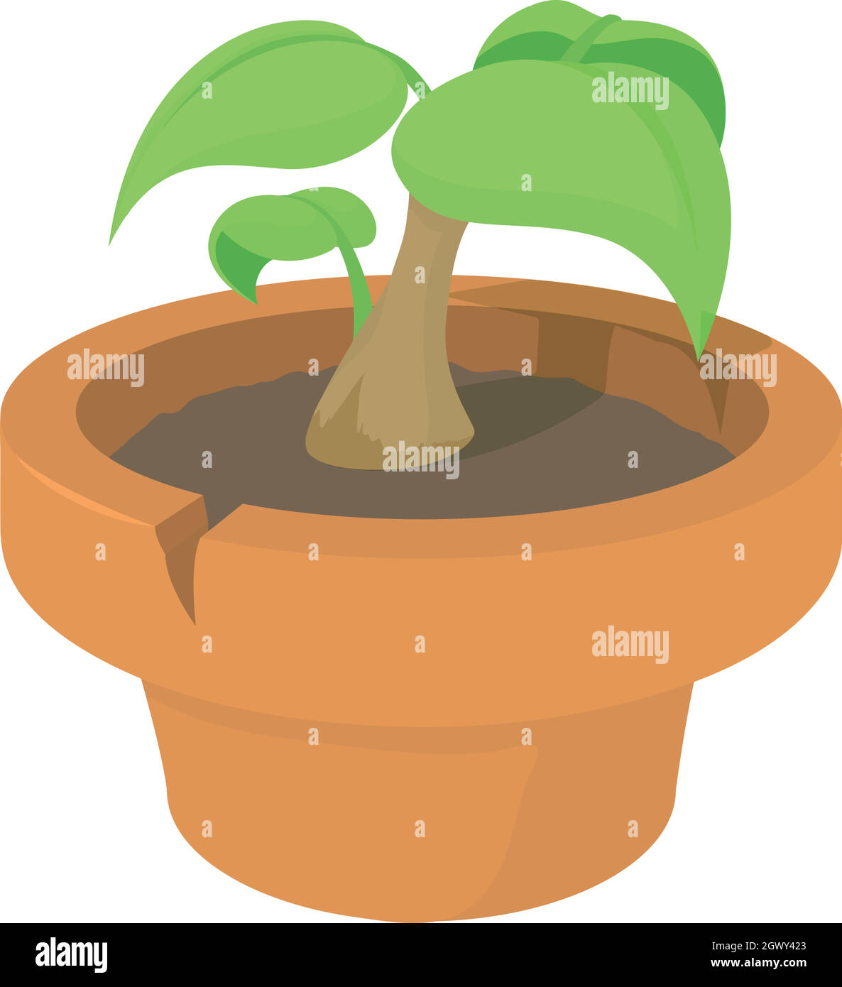 Green plant icon, cartoon style Stock Vector Image & Art - Alamy