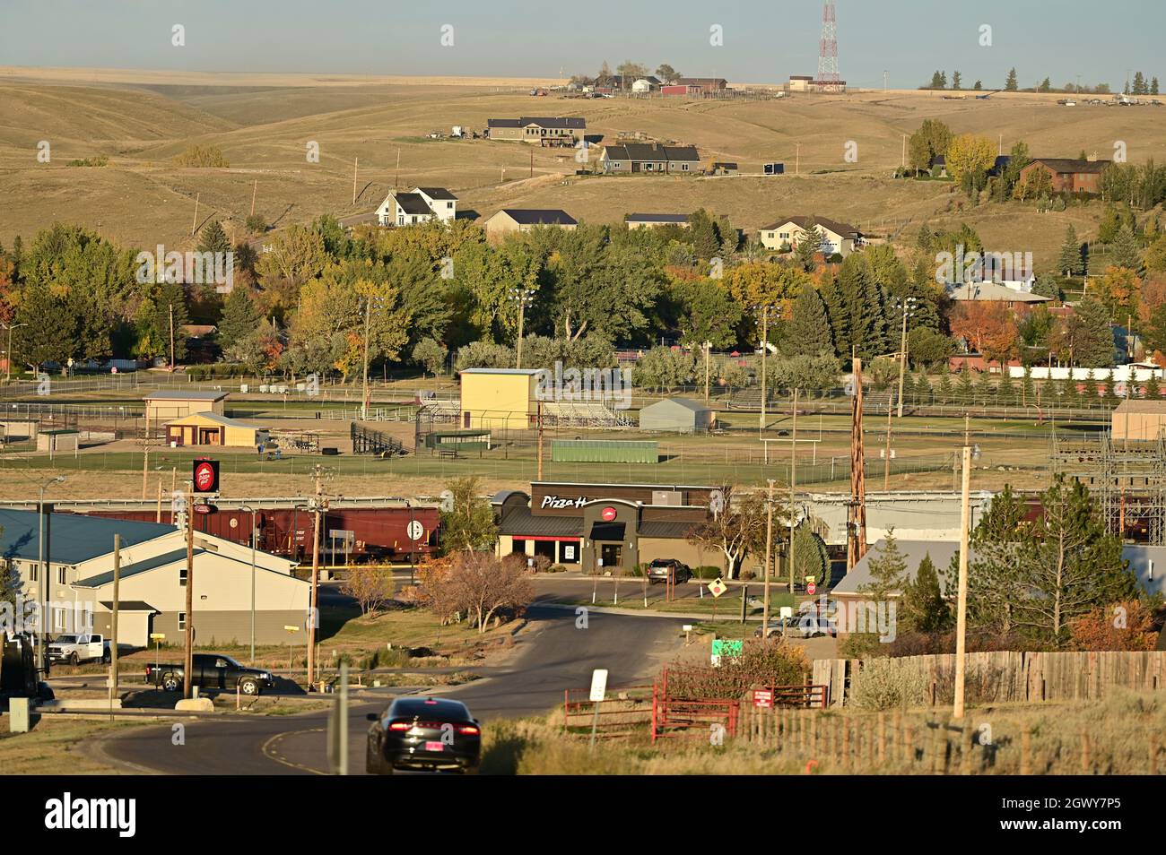 Shelby, MT a look from the hill Stock Photo Alamy
