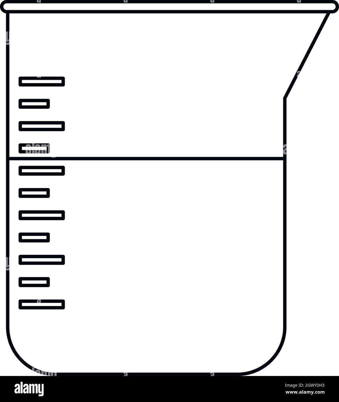 244-chemical Measuring Cup Vector Icon Graphic by immut07 · Creative Fabrica