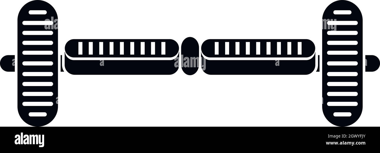 Hoverboard gyro pod icon, simple style Stock Vector