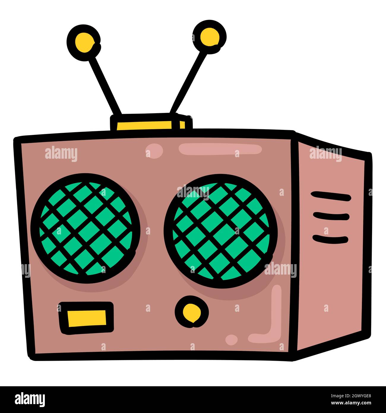 classic radio broadcast icon Stock Vector Image & Art - Alamy