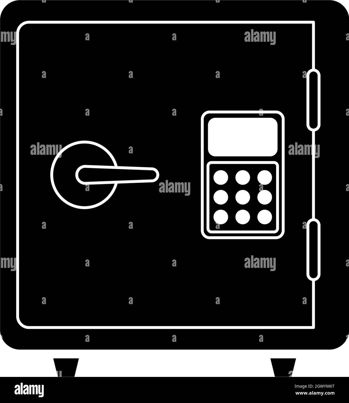 Safe box icon design template illustration vector Stock Vector Image