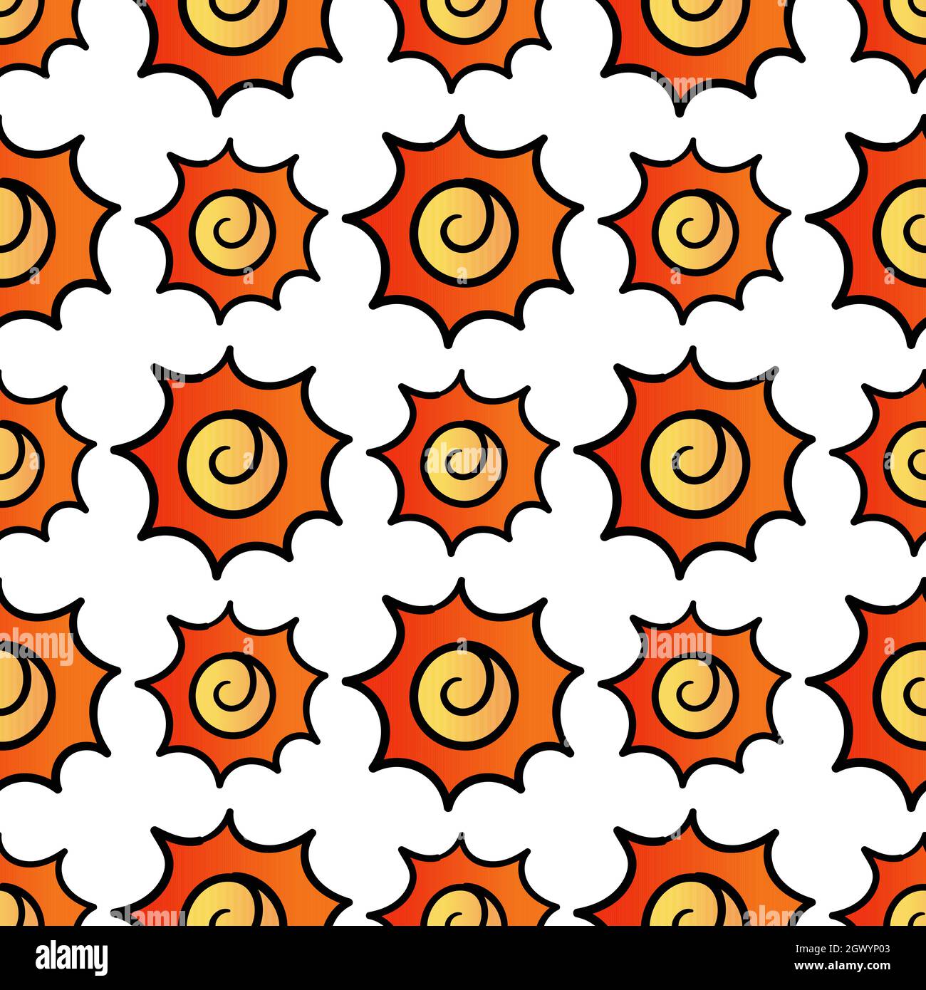 sun summer season seamless pattern textile print Stock Vector Image ...