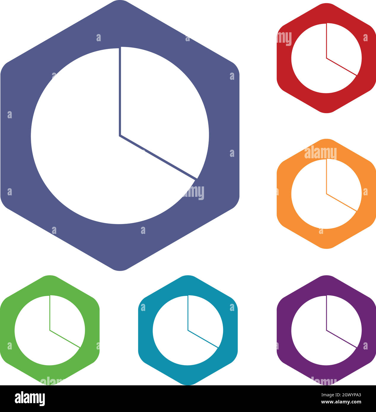 Circle chart infographic icons set Stock Vector Image & Art - Alamy
