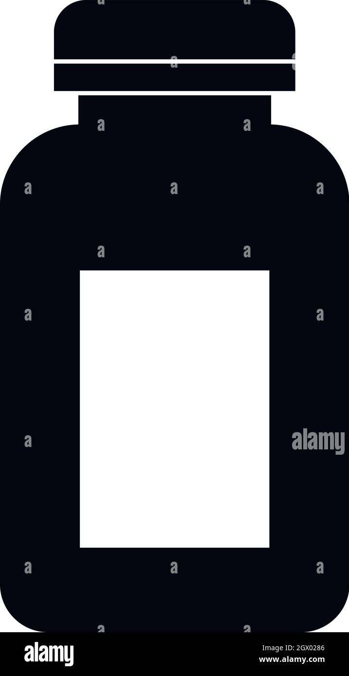 Medicine jar icon, simple style Stock Vector Image & Art Alamy