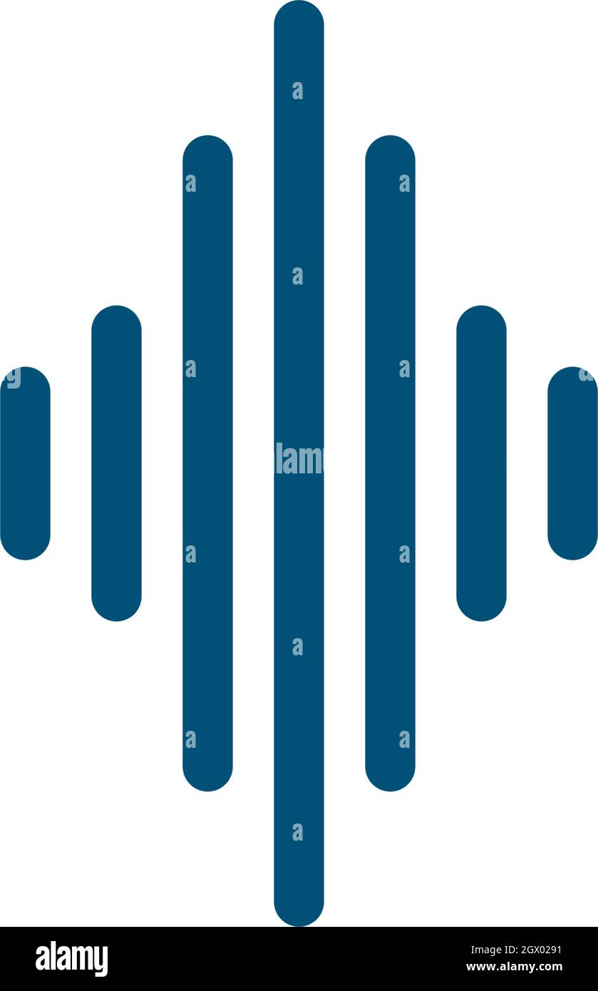 sound wave ilustration vector icon template Stock Vector Image & Art ...