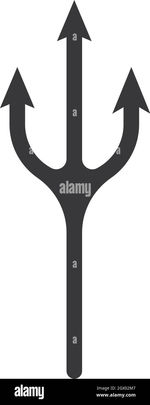 Devil trident vector vectors Black and White Stock Photos & Images - Alamy