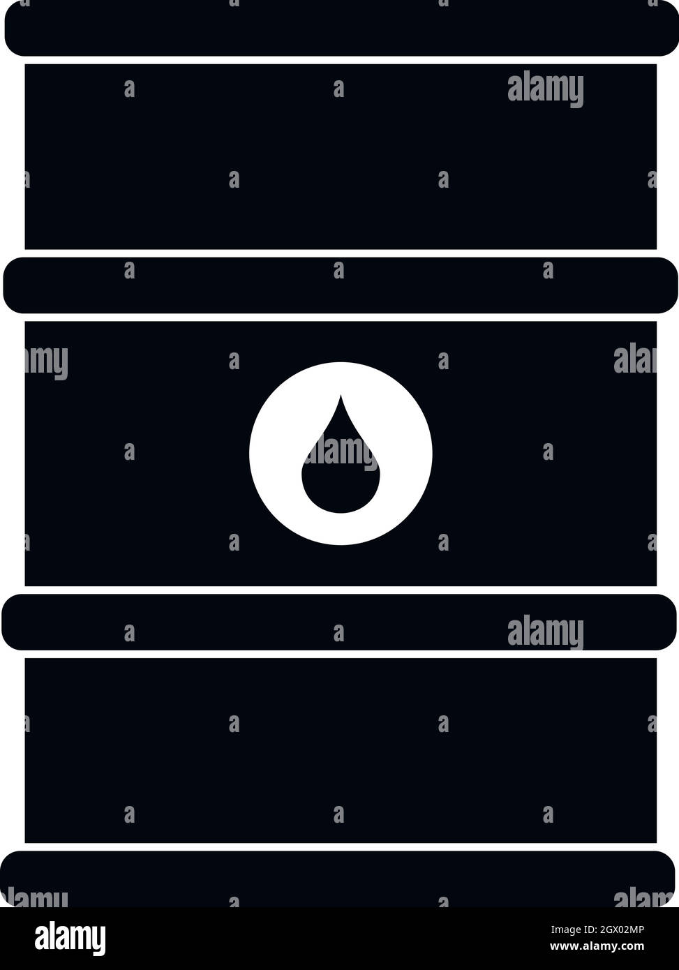 Oil barrel icon, simple style Stock Vector Image & Art - Alamy