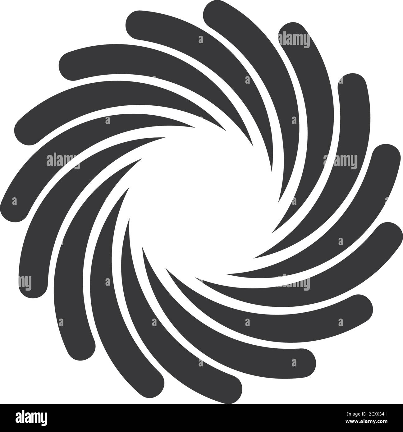 Business logo, vortex, wave and spiral icon vector template Stock ...
