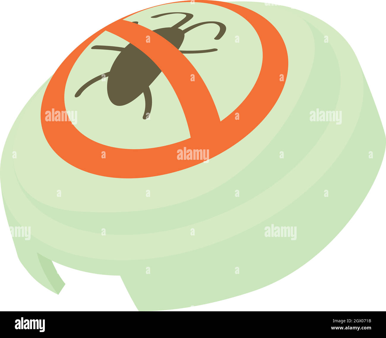 Fumigator icon, cartoon style Stock Vector
