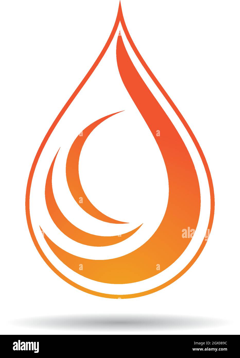 Fire flame Logo Template vector icon Oil, gas and energy logo concept Stock Vector