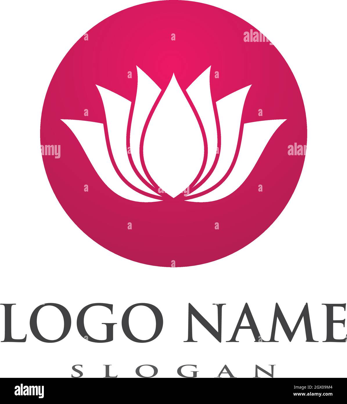 Beauty Vector Lotus flowers design logo Template icon Stock Vector ...
