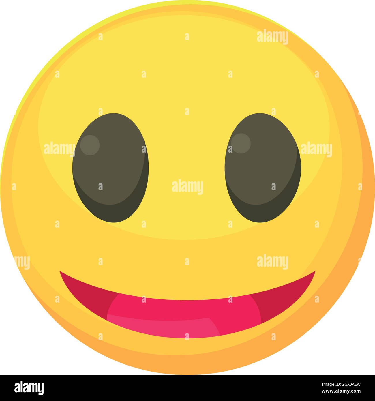 Smiley icon, cartoon style Stock Vector