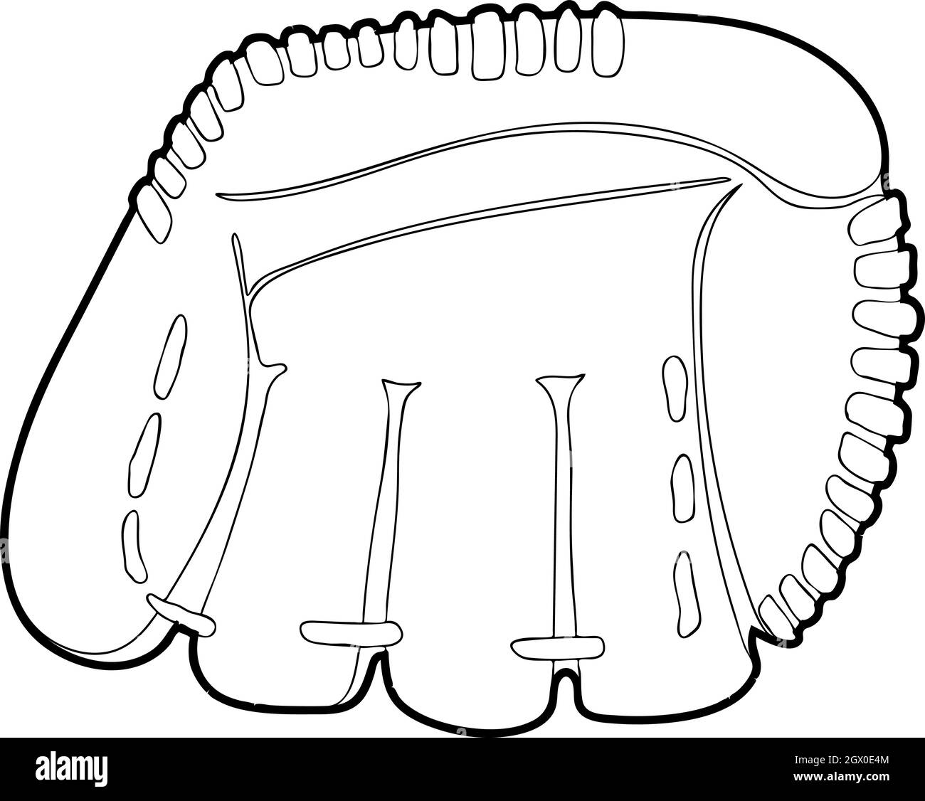 Baseball glove icon, outline style Stock Vector Image & Art Alamy