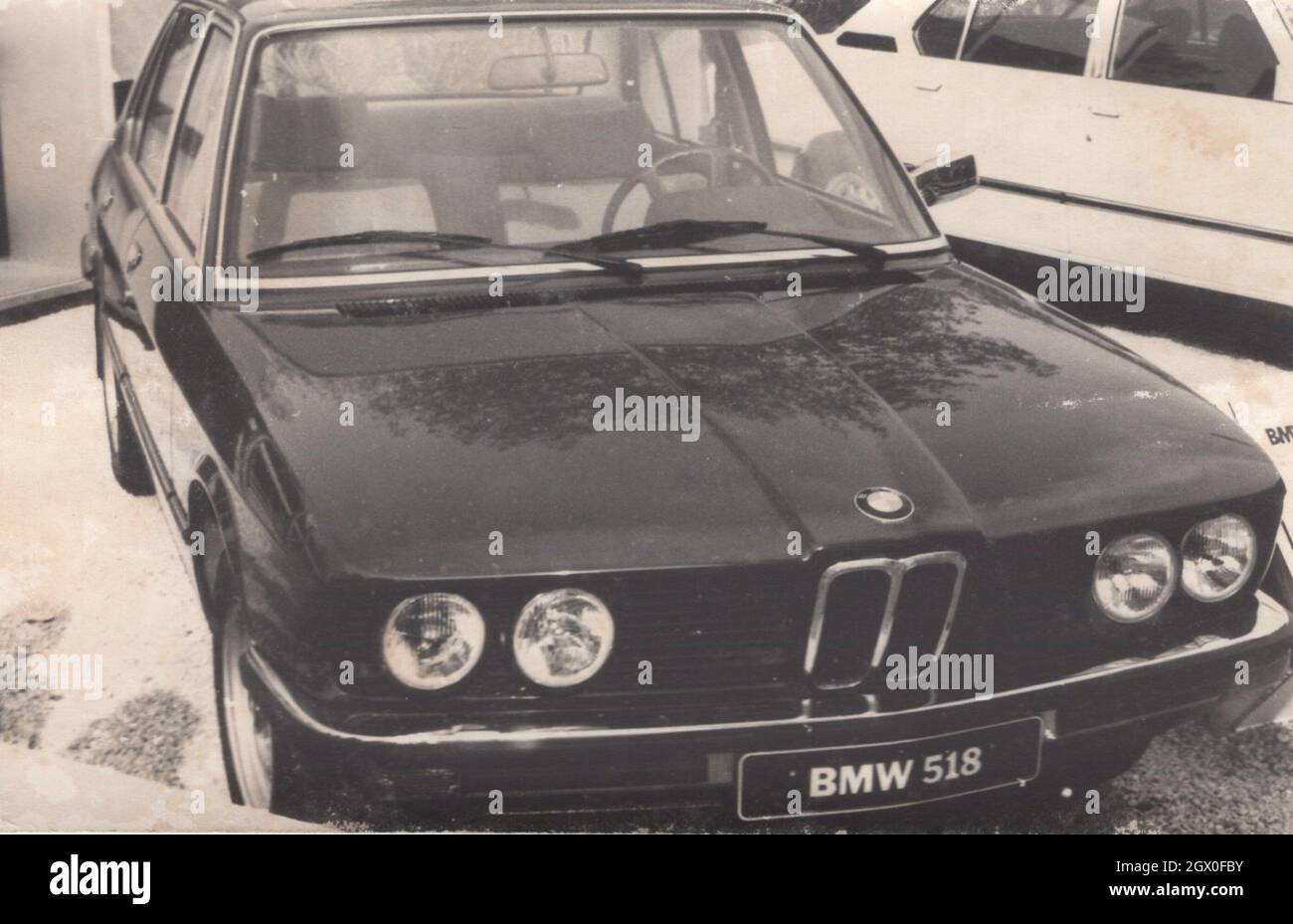 Arheologija bezvrijedan oporavak  rare retro photo an iconic germany car BMW 518 series. source : original  photograph Stock Photo - Alamy