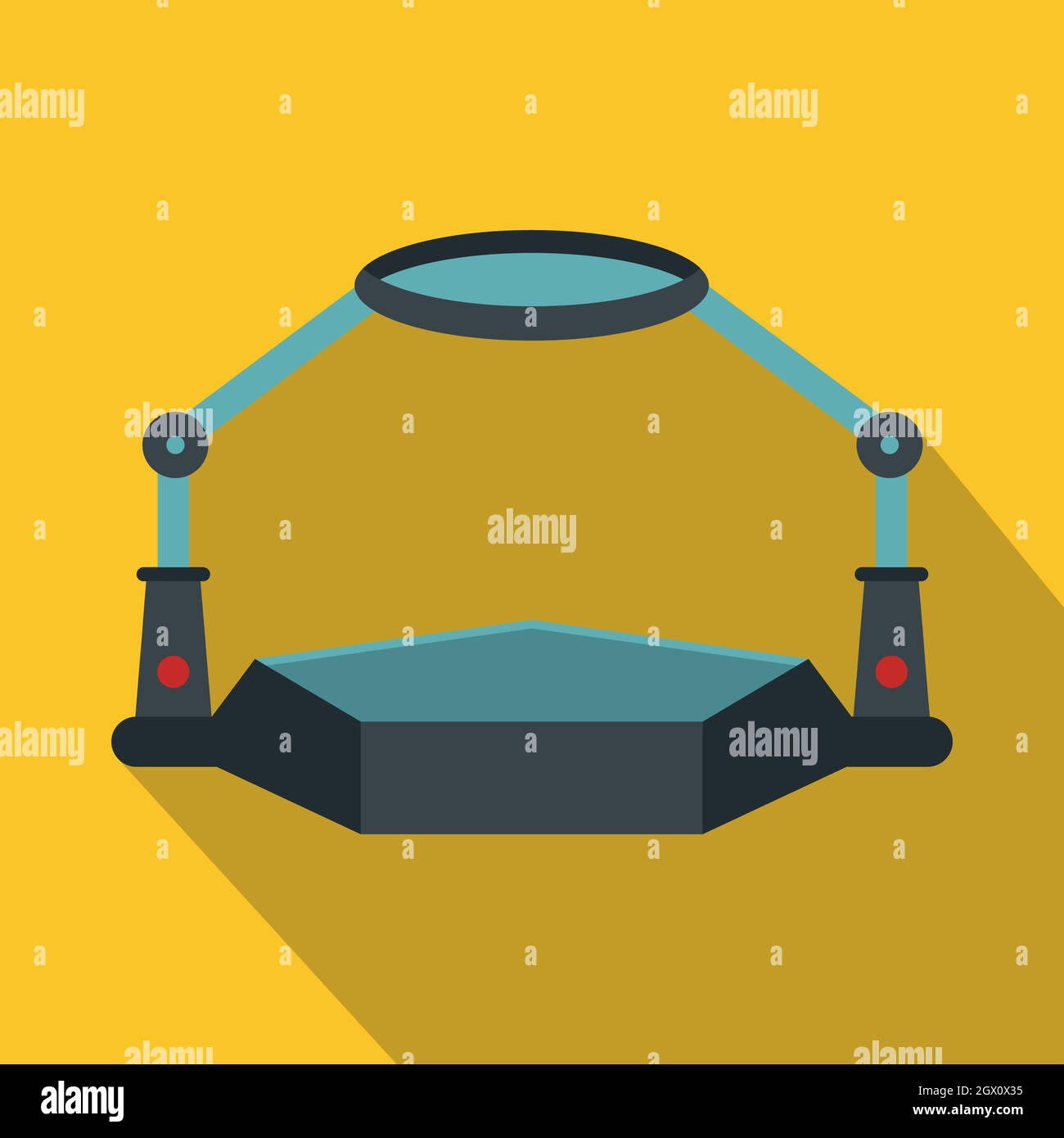 Table magnify icon, flat style Stock Vector Image & Art - Alamy