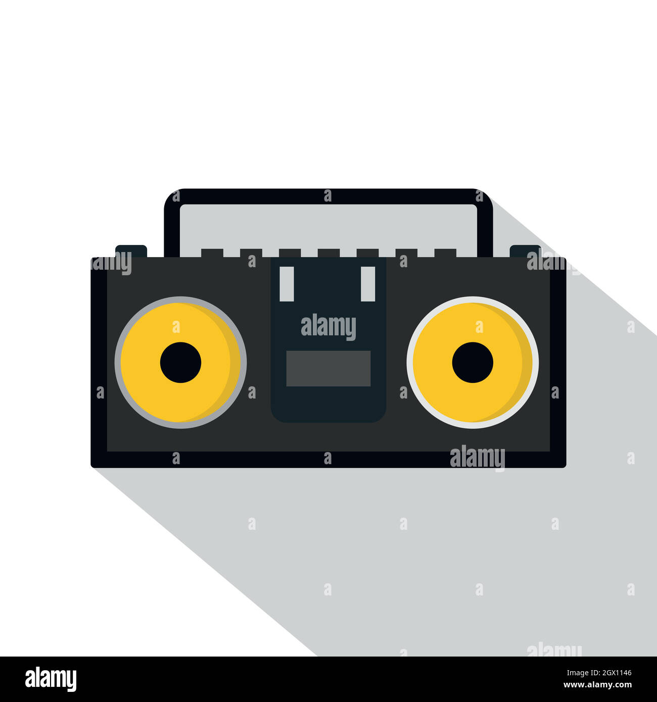 Vintage tape recorder for audio cassettes icon Stock Vector Image & Art ...
