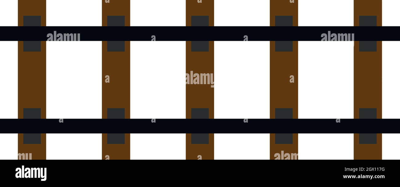 Railway icon, flat style Stock Vector Image & Art - Alamy