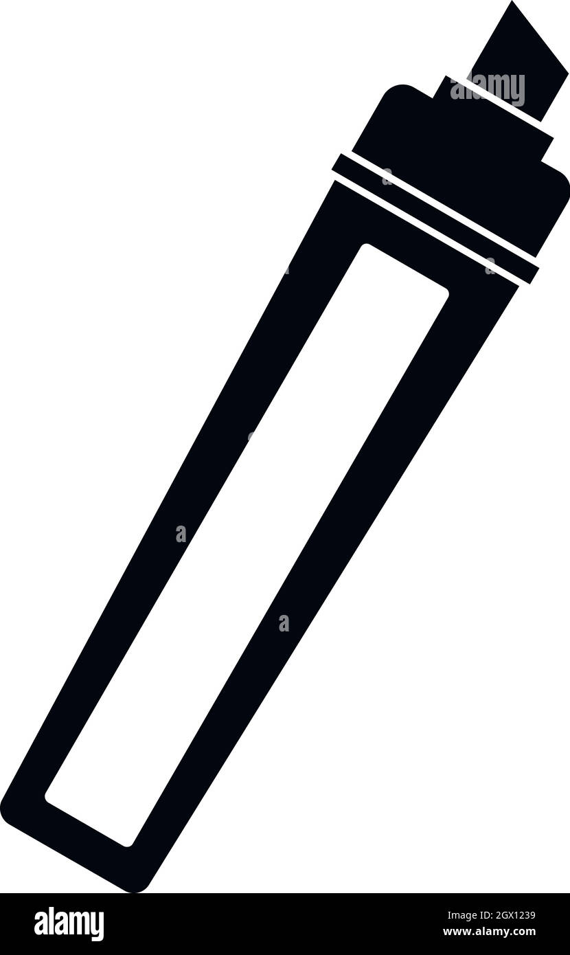 Marker icon, simple style Stock Vector Image & Art - Alamy