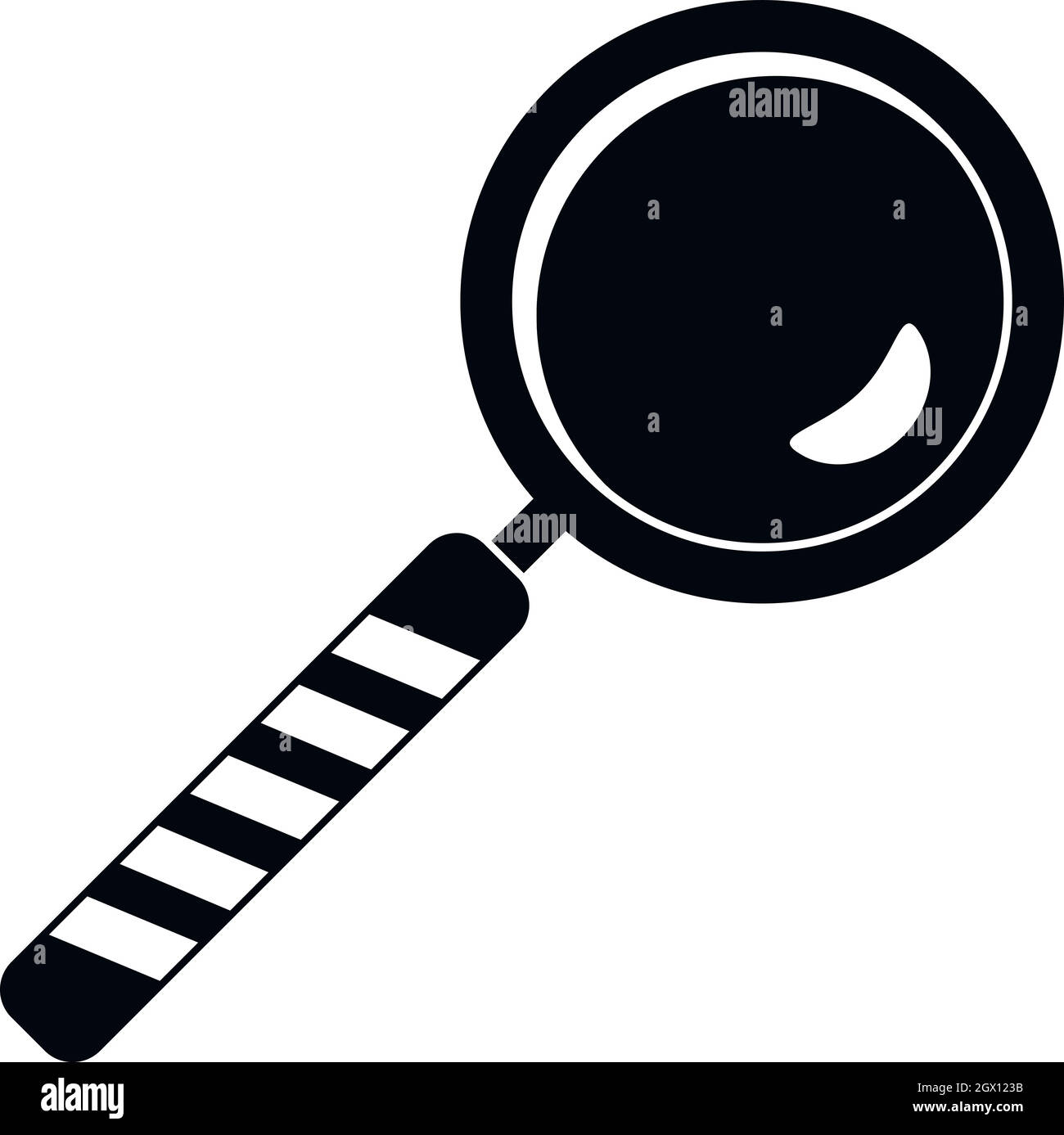 Magnifying glass icon, simple style Stock Vector Image & Art Alamy
