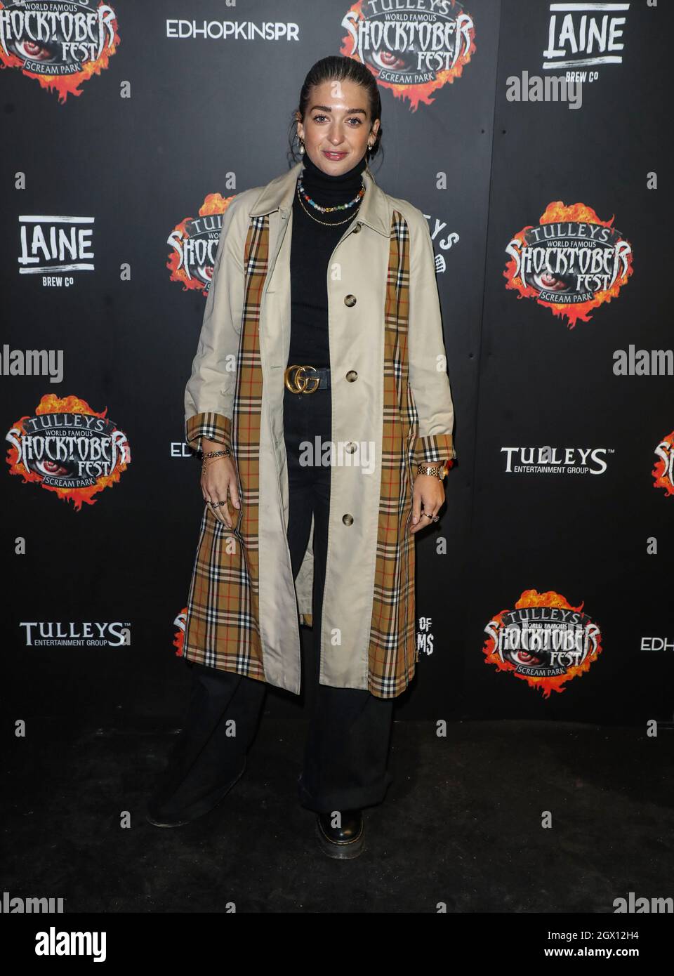 Crawley, UK. 01st Oct, 2021. Harriet Rose attends the opening night of Shocktoberfest 2021 at Tulley's Farm in Crawley. Credit: SOPA Images Limited/Alamy Live News Stock Photo