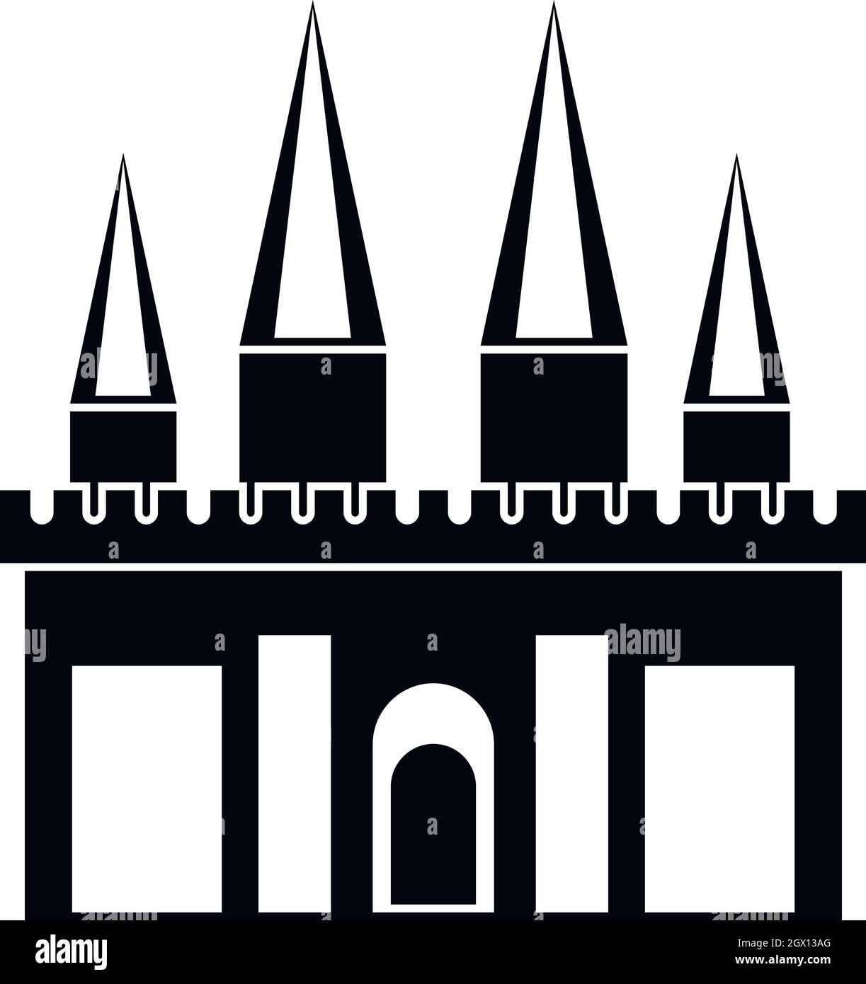 Kingdom palace icon, simple style Stock Vector Image & Art - Alamy