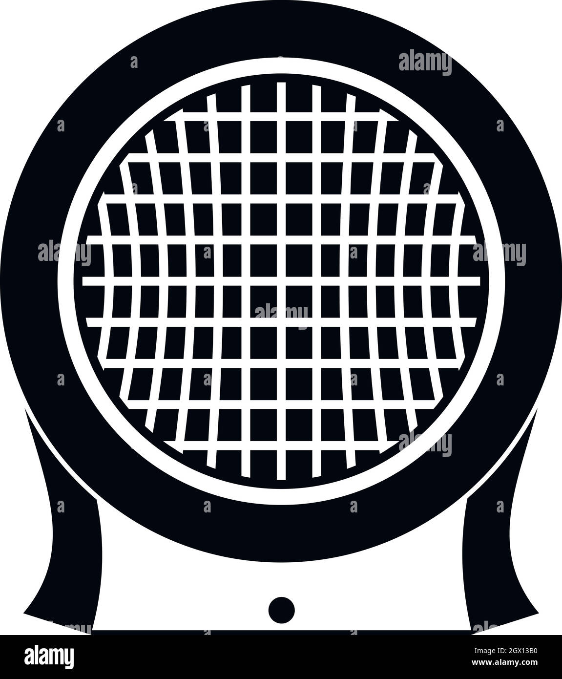 Electric heater icon, simple style Stock Vector