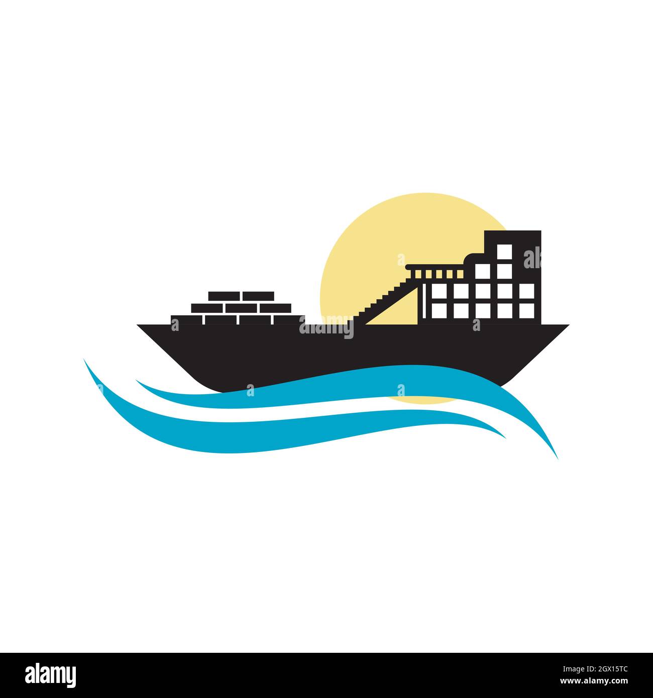 Cruise ship Template vector icon illustration design Stock Photo - Alamy