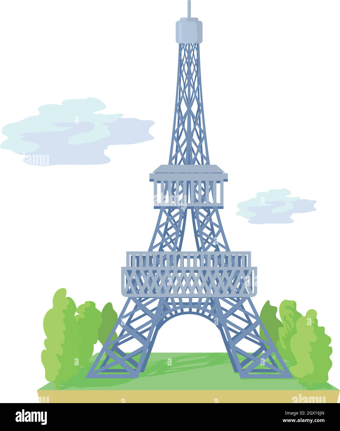 Eiffel tower icon, cartoon style Stock Vector Image & Art - Alamy