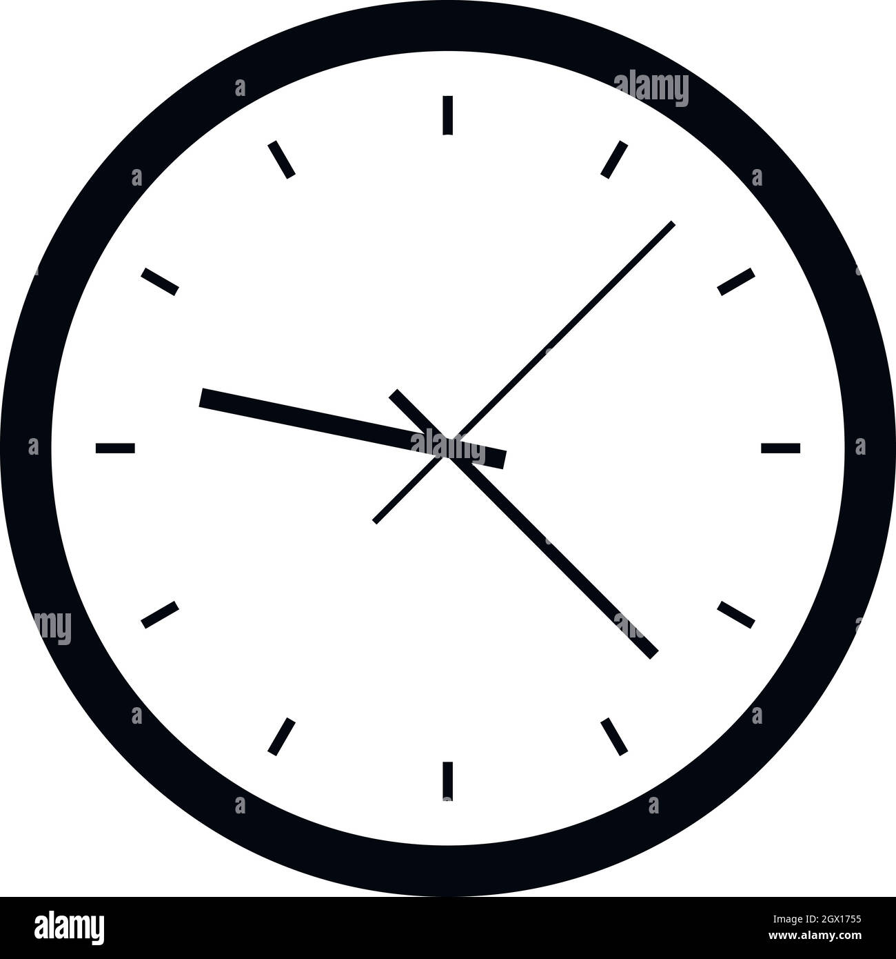 Simple clock face hi-res stock photography and images - Alamy