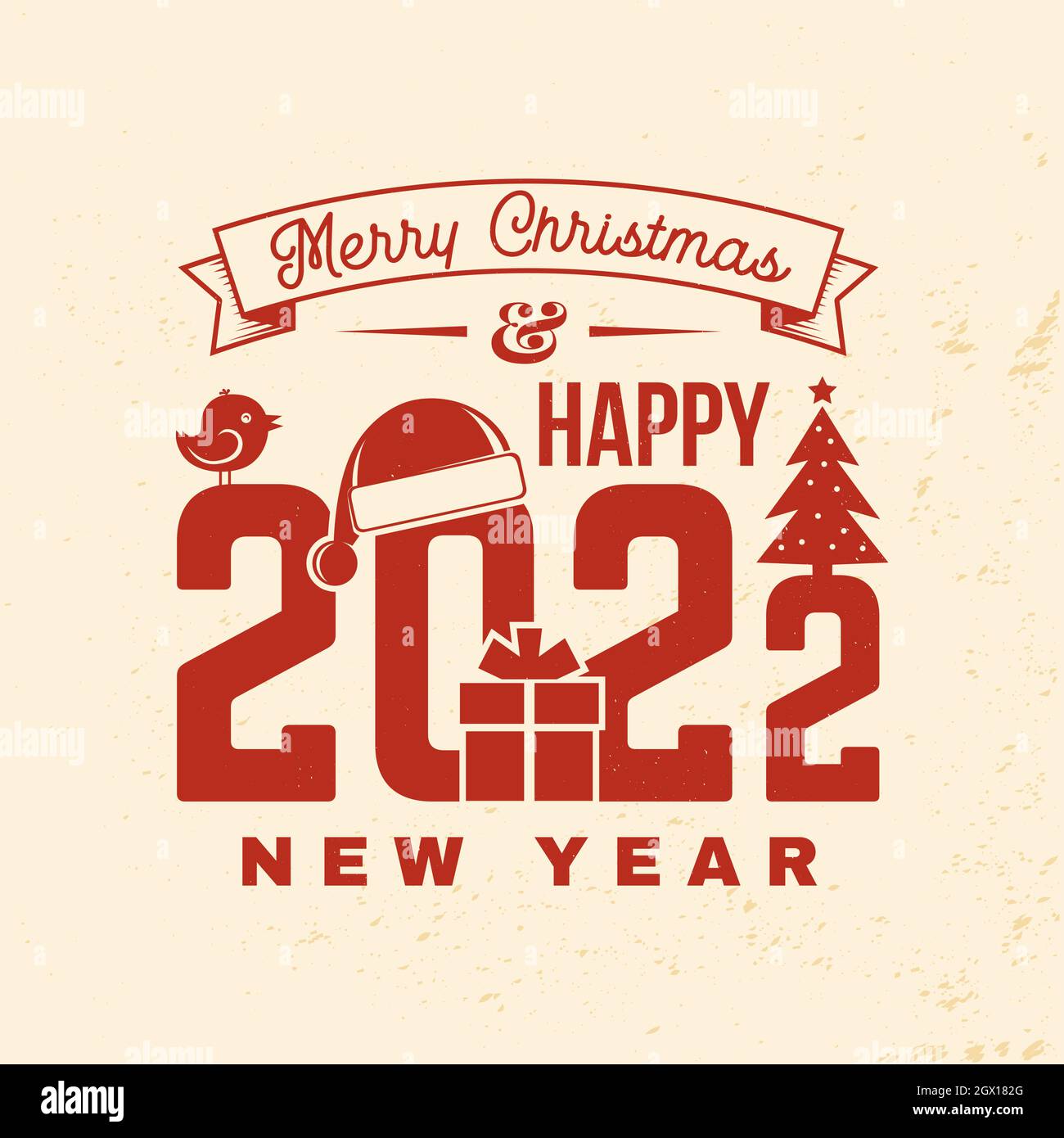 How Much Is Christmas Stamp 2022 Merry Christmas And 2022 Happy New Year Stamp, Sticker Set With Snowflakes,  Hanging Christmas Ball, Santa Hat, Candy. Vector Vintage Typography Design  Stock Vector Image & Art - Alamy