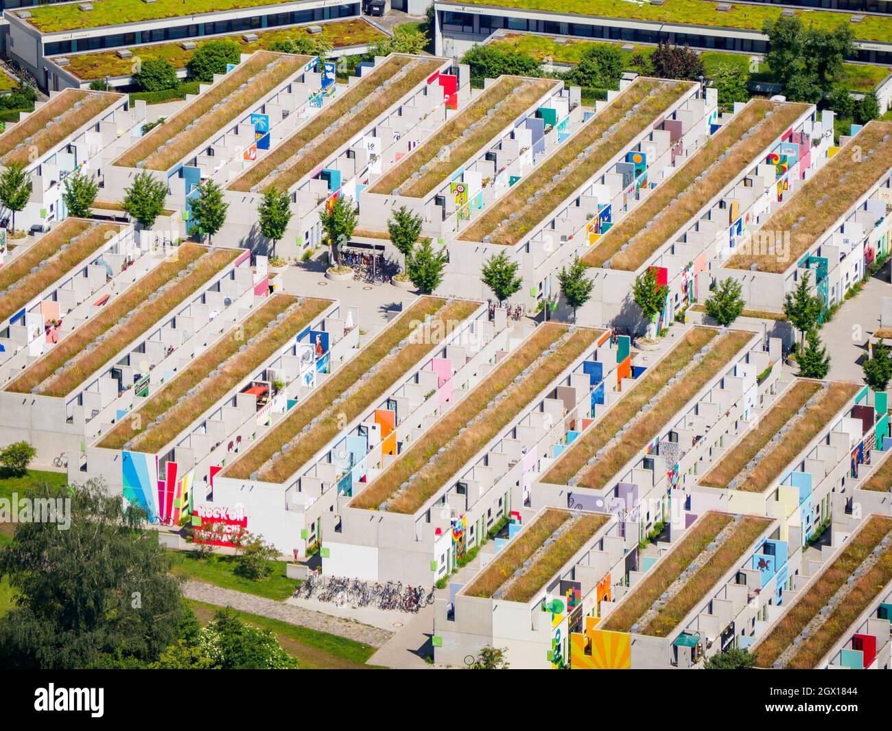 Olympic village munich bavaria germany hires stock photography and
