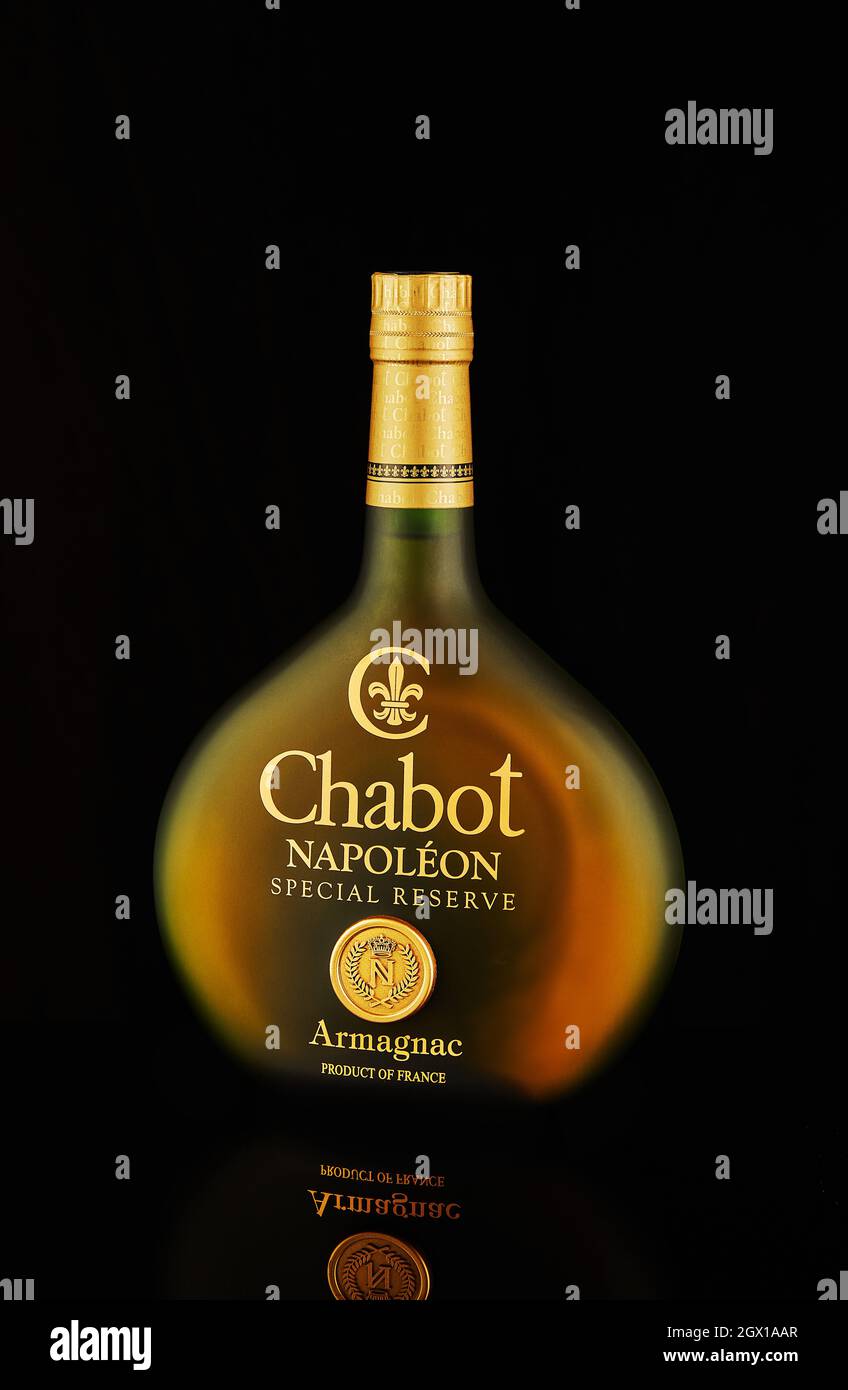 Armagnac Chabot, Napoleon Special Reserve made in France. Stock Photo