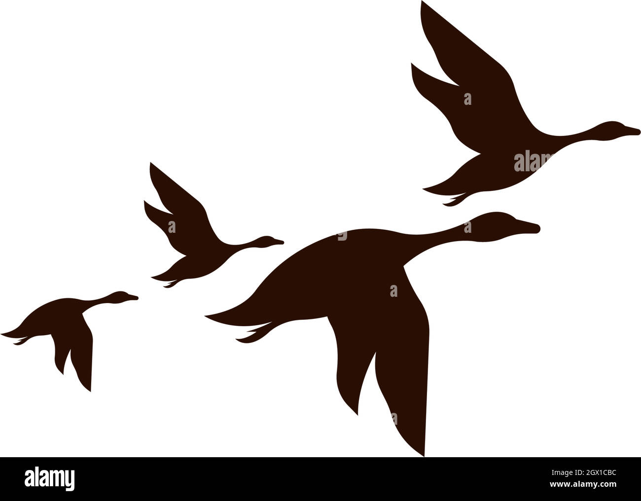 Duck icon logo design concept template illustration Stock Vector