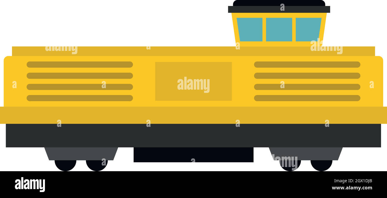 Freight train icon, flat style Stock Vector Image & Art - Alamy