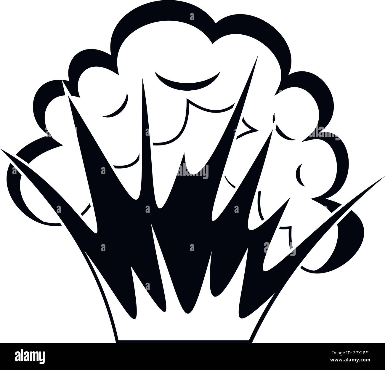 Flame and smoke icon, simple style Stock Vector Image & Art - Alamy