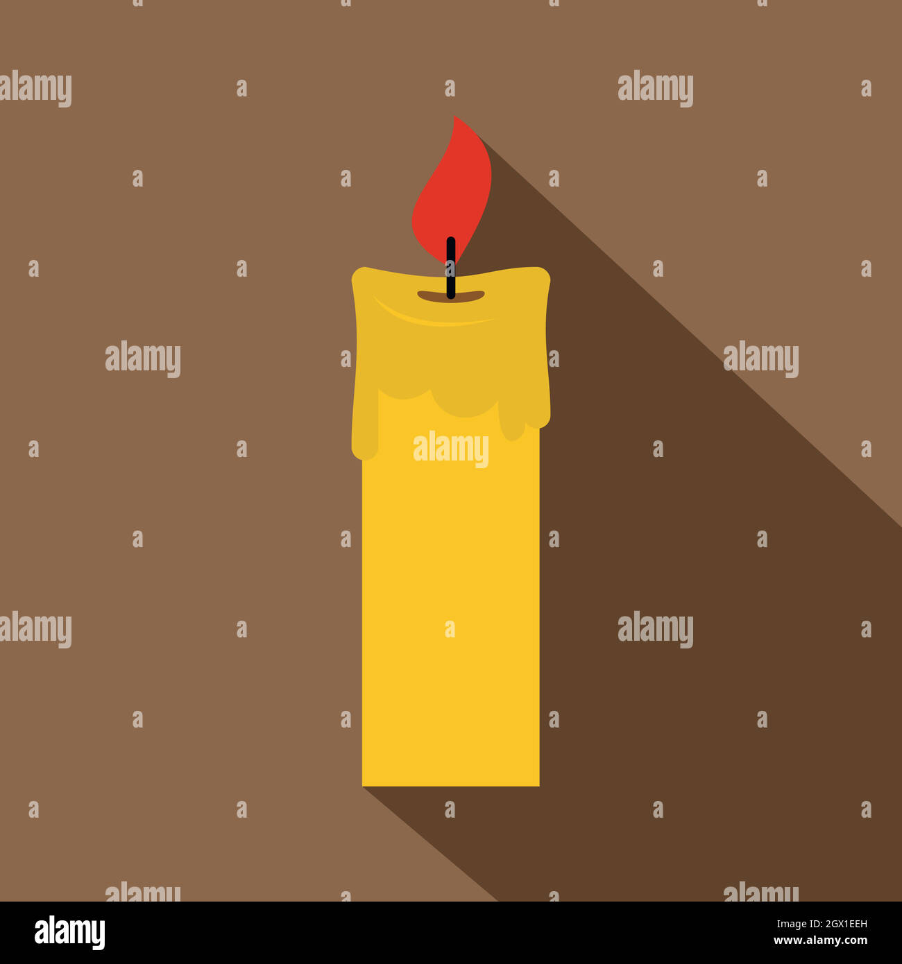 Lighted candle Stock Vector Images Alamy