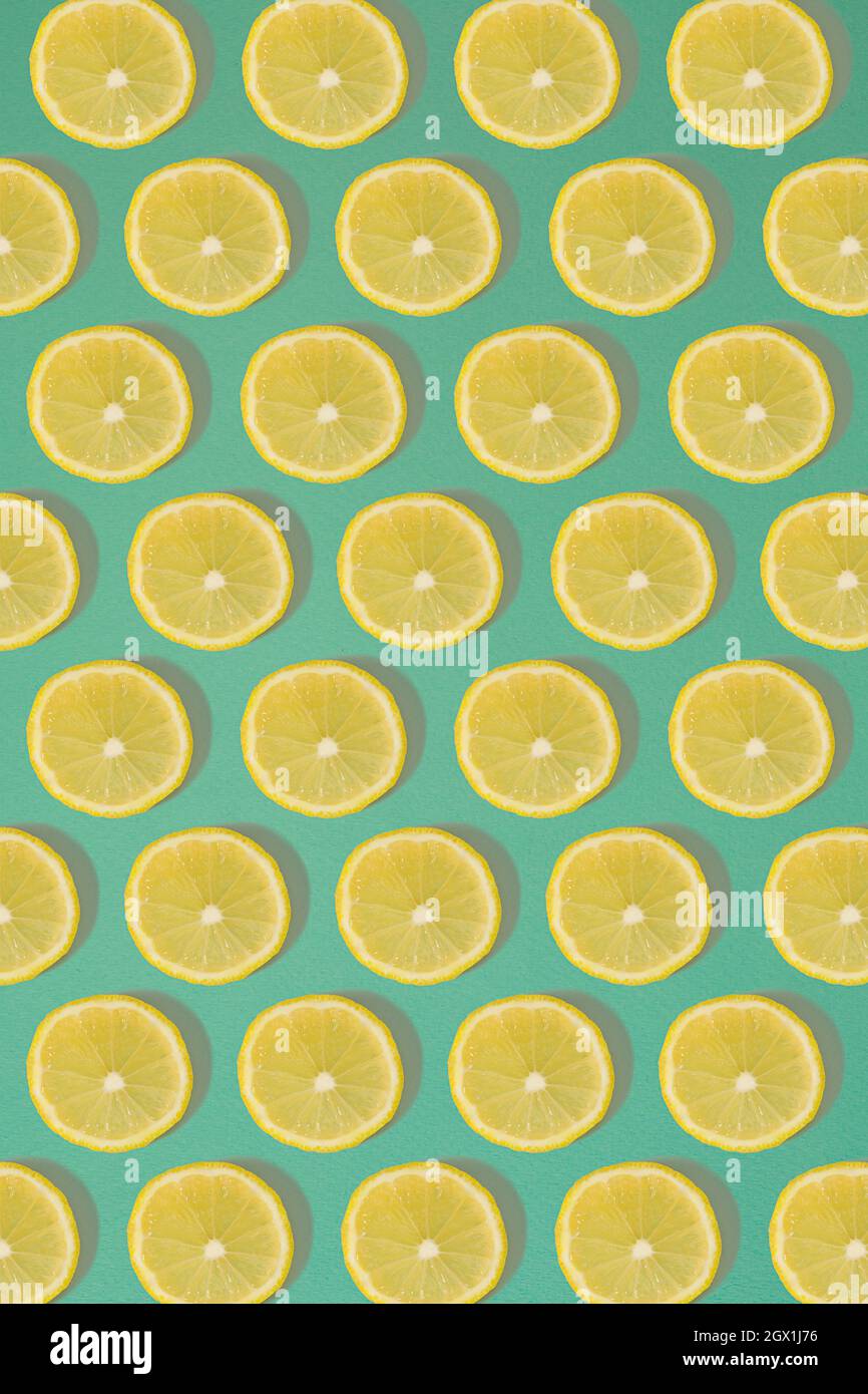 Fruit citrus seamless pattern Stock Photo - Alamy