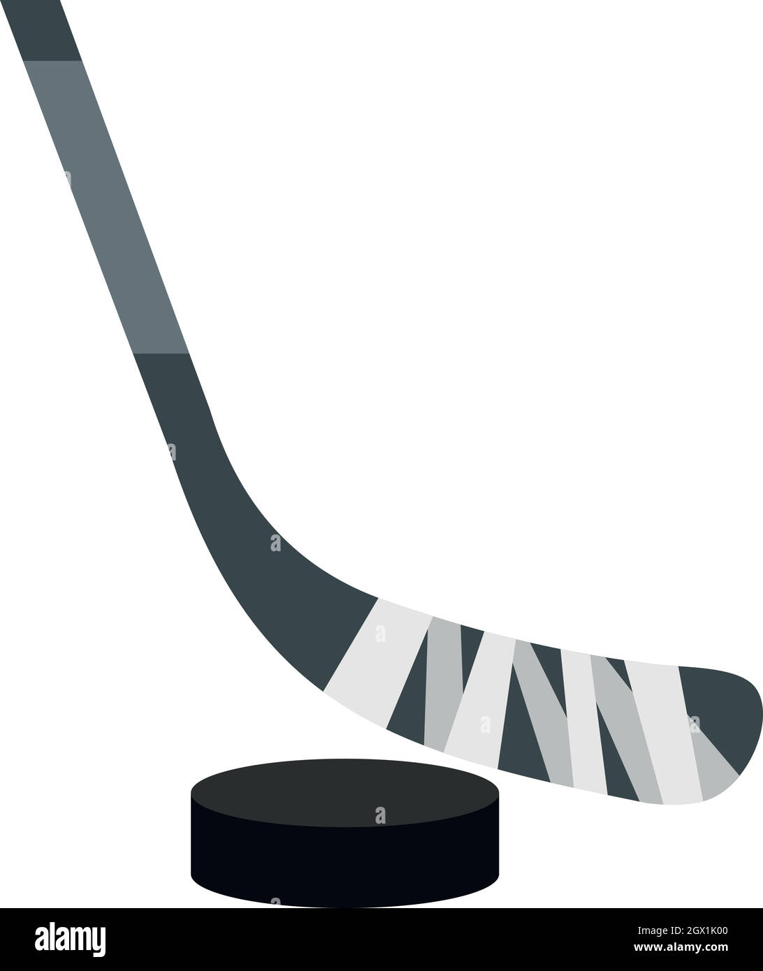 Hockey Stick And Puck Monochrome Icon Stock Illustration - Download Image  Now - Vector, Ice Hockey Stick, Hockey Puck - iStock