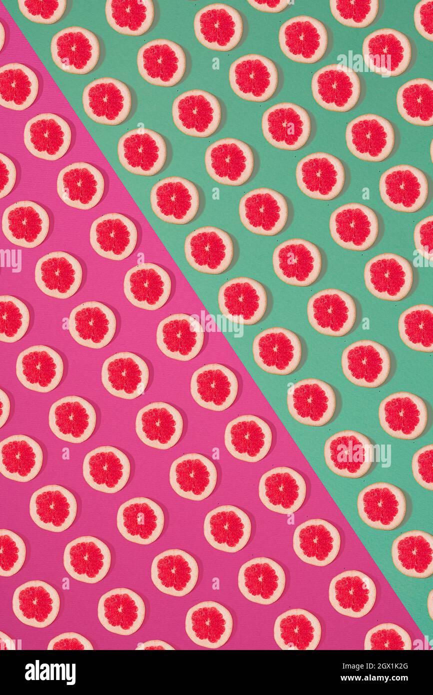 Fruit citrus seamless pattern Stock Photo - Alamy