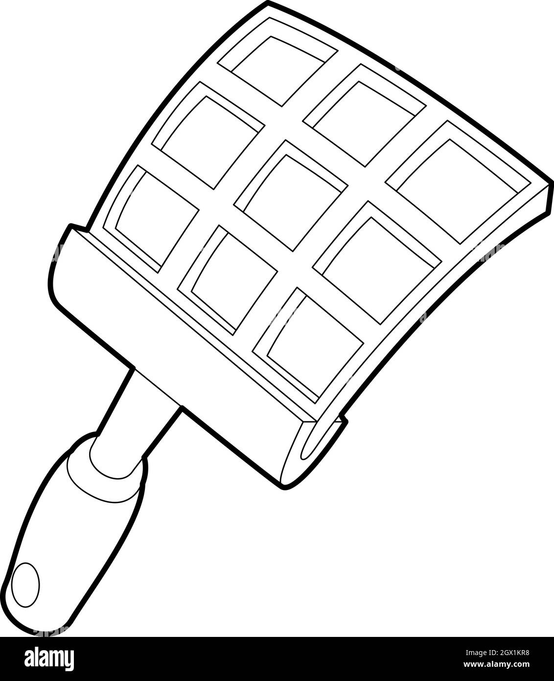 Swatter icon, outline style Stock Vector