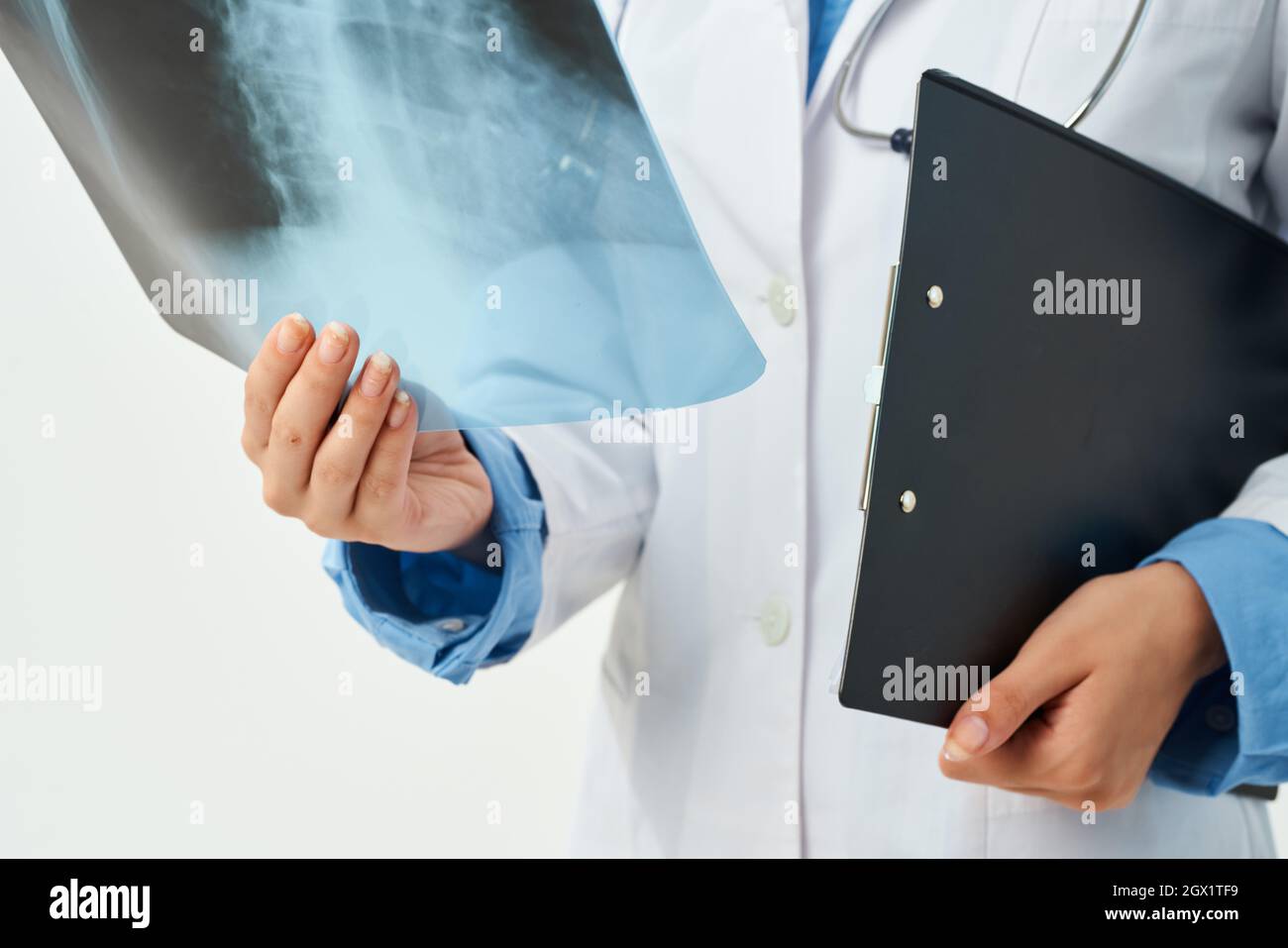 female doctor hospital examination xray health Stock Photo Alamy