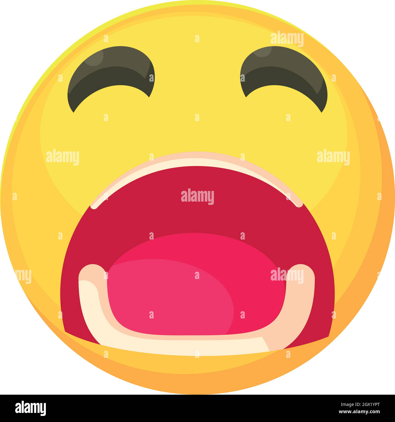Crying smiley icon, cartoon style Stock Vector