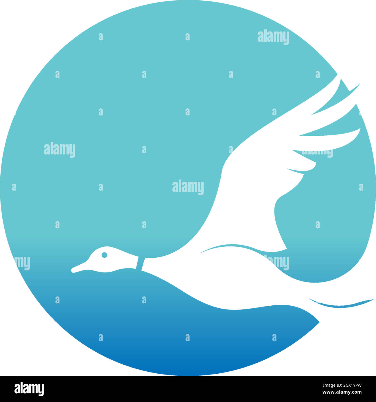 Duck icon logo design concept template illustration Stock Vector Image ...