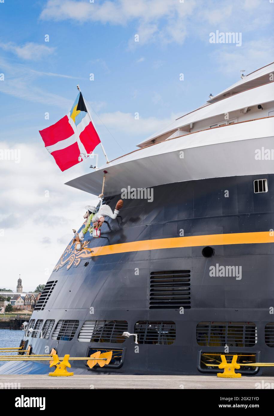 Disney Magic cruise ship close up at Royal Quays, North Shields, UK Stock Photo Alamy